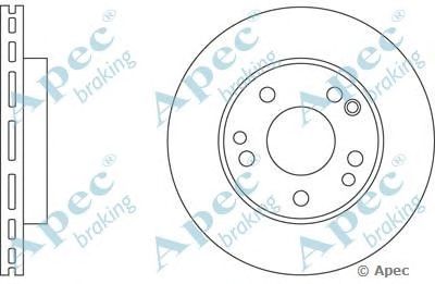APEC BRAKING dsk552 -  Тормозной диск